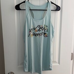 Women's Light Blue Graphic Tank Top